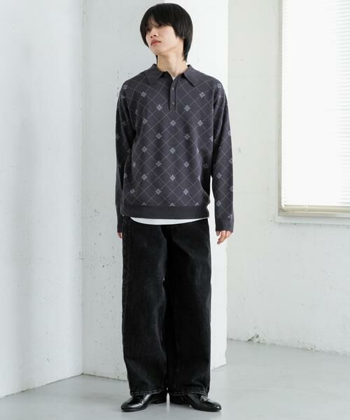 SENSE OF PLACE by URBAN RESEARCH / センスオブプレイス バイ アーバンリサーチ ニット・セーター | フラワージャガードニットポロ | 詳細28