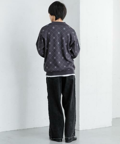 SENSE OF PLACE by URBAN RESEARCH / センスオブプレイス バイ アーバンリサーチ ニット・セーター | フラワージャガードニットポロ | 詳細30