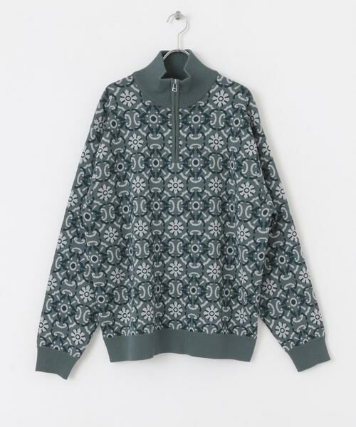 SENSE OF PLACE by URBAN RESEARCH / センスオブプレイス バイ アーバンリサーチ ニット・セーター | タイルジャガードハーフジップセーター | 詳細17