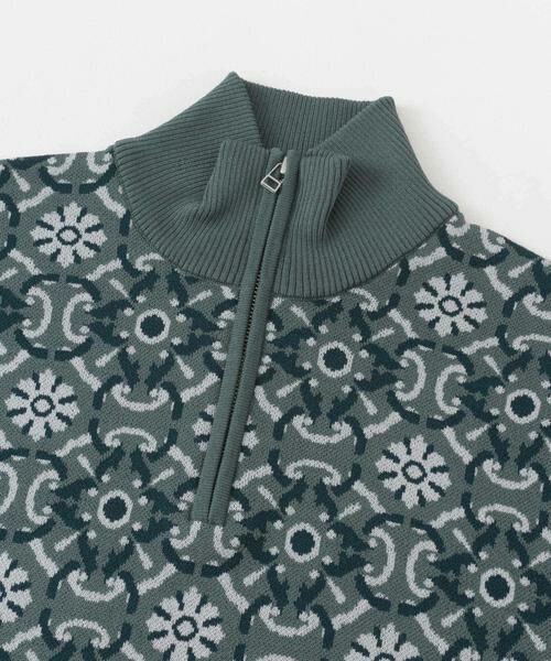 SENSE OF PLACE by URBAN RESEARCH / センスオブプレイス バイ アーバンリサーチ ニット・セーター | タイルジャガードハーフジップセーター | 詳細18