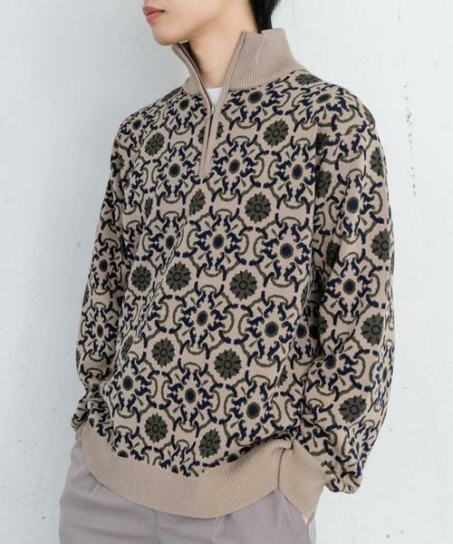 SENSE OF PLACE by URBAN RESEARCH / センスオブプレイス バイ アーバンリサーチ ニット・セーター | タイルジャガードハーフジップセーター | 詳細29