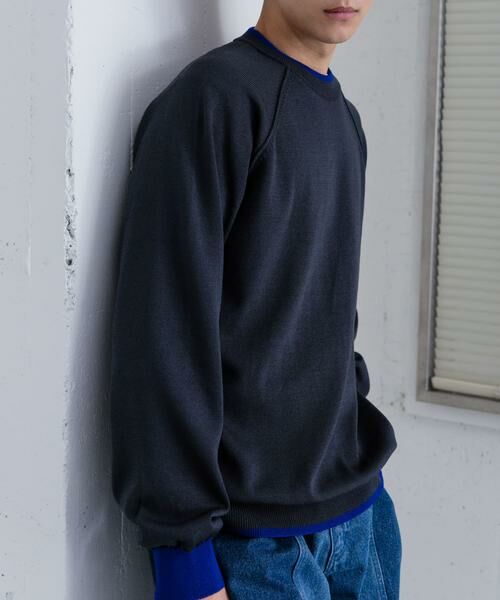 SENSE OF PLACE by URBAN RESEARCH / センスオブプレイス バイ アーバンリサーチ ニット・セーター | 『ユニセックス』『洗濯可』リブハイショクラインセーター | 詳細3