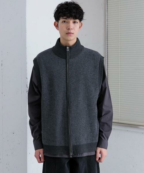 SENSE OF PLACE by URBAN RESEARCH / センスオブプレイス バイ アーバンリサーチ ベスト | 『ユニセックス』ドライバーズニットベスト | 詳細30