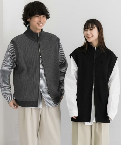 SENSE OF PLACE by URBAN RESEARCH / センスオブプレイス バイ アーバンリサーチ ベスト | 『ユニセックス』ドライバーズニットベスト | 詳細24