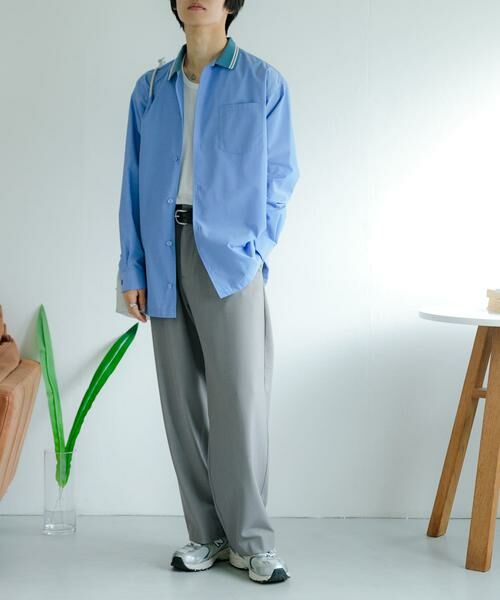 SENSE OF PLACE by URBAN RESEARCH / センスオブプレイス バイ アーバンリサーチ シャツ・ブラウス | リブラインレギュラーカラーシャツ | 詳細4