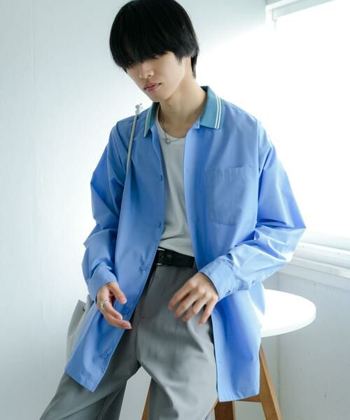 SENSE OF PLACE by URBAN RESEARCH / センスオブプレイス バイ アーバンリサーチ シャツ・ブラウス | リブラインレギュラーカラーシャツ | 詳細8