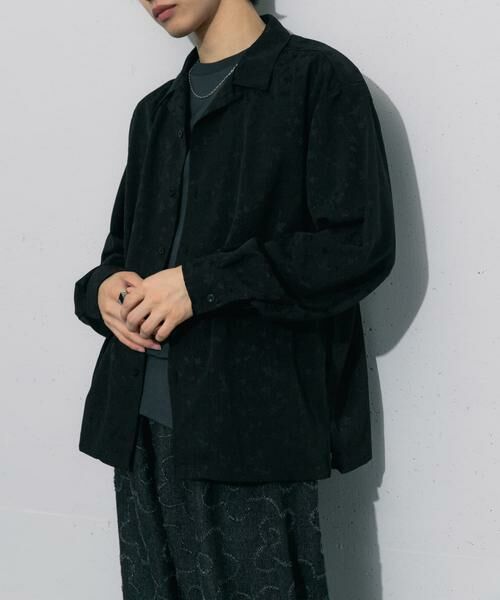 SENSE OF PLACE by URBAN RESEARCH / センスオブプレイス バイ アーバンリサーチ シャツ・ブラウス | フラワージャガードオープンカラーシャツ | 詳細1