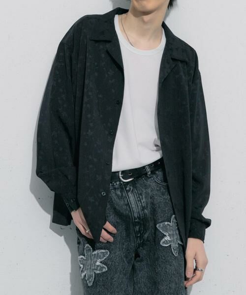 SENSE OF PLACE by URBAN RESEARCH / センスオブプレイス バイ アーバンリサーチ シャツ・ブラウス | フラワージャガードオープンカラーシャツ | 詳細10