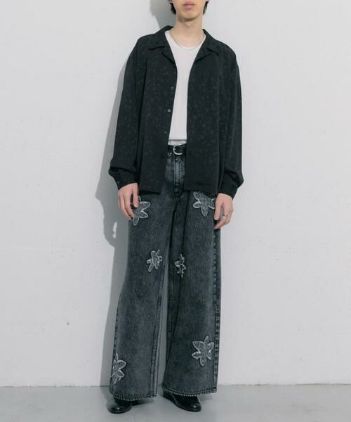 SENSE OF PLACE by URBAN RESEARCH / センスオブプレイス バイ アーバンリサーチ シャツ・ブラウス | フラワージャガードオープンカラーシャツ | 詳細13