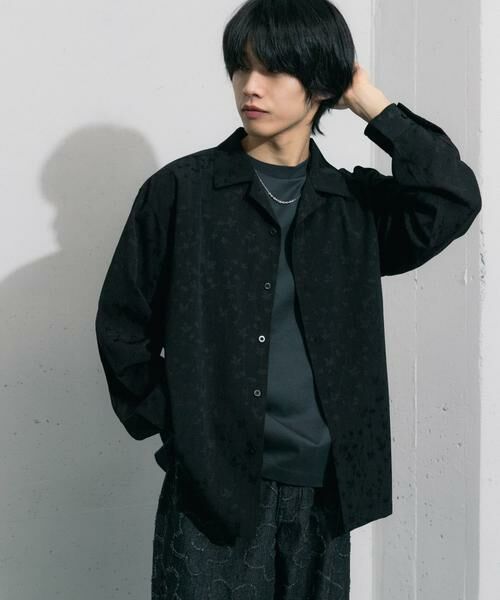 SENSE OF PLACE by URBAN RESEARCH / センスオブプレイス バイ アーバンリサーチ シャツ・ブラウス | フラワージャガードオープンカラーシャツ | 詳細3