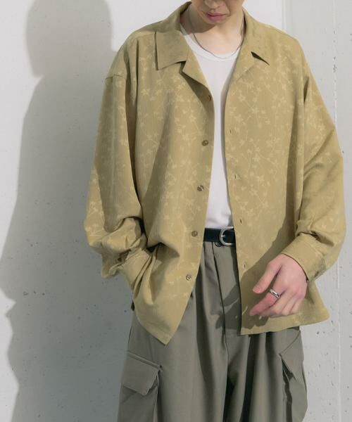 SENSE OF PLACE by URBAN RESEARCH / センスオブプレイス バイ アーバンリサーチ シャツ・ブラウス | フラワージャガードオープンカラーシャツ | 詳細20