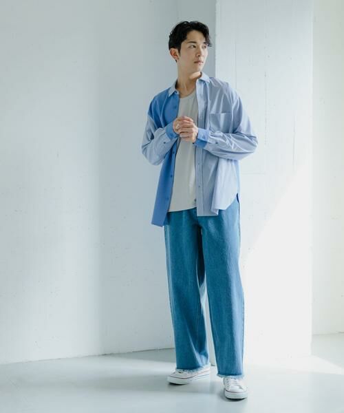 SENSE OF PLACE by URBAN RESEARCH / センスオブプレイス バイ アーバンリサーチ シャツ・ブラウス | ストライプブロックドシャツ | 詳細13