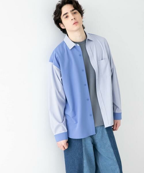 SENSE OF PLACE by URBAN RESEARCH / センスオブプレイス バイ アーバンリサーチ シャツ・ブラウス | ストライプブロックドシャツ | 詳細5