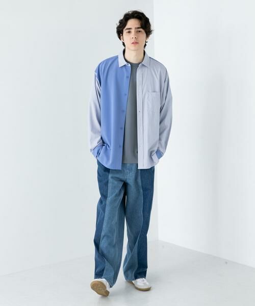 SENSE OF PLACE by URBAN RESEARCH / センスオブプレイス バイ アーバンリサーチ シャツ・ブラウス | ストライプブロックドシャツ | 詳細6