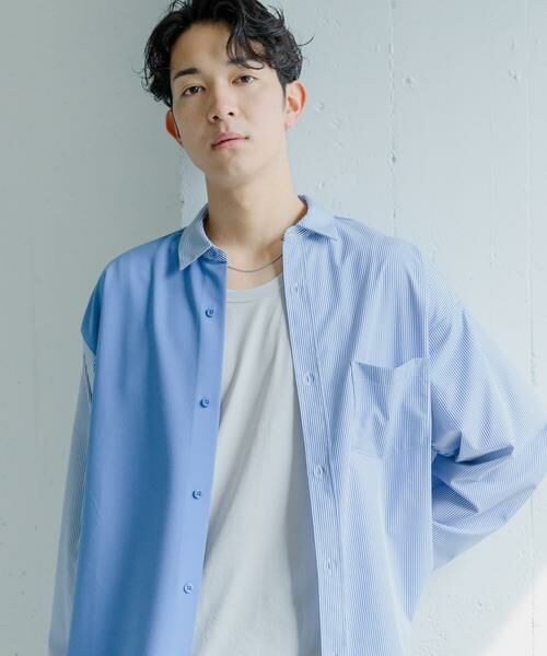 SENSE OF PLACE by URBAN RESEARCH / センスオブプレイス バイ アーバンリサーチ シャツ・ブラウス | ストライプブロックドシャツ | 詳細9