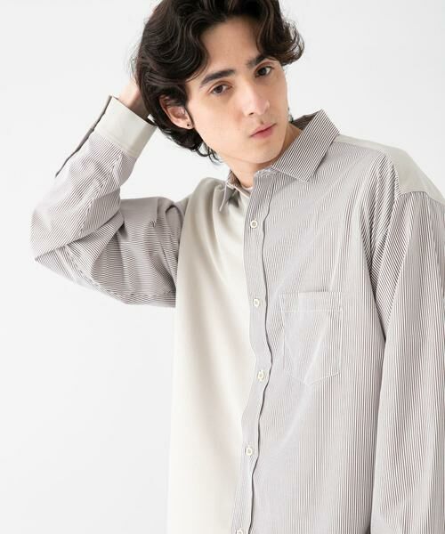 SENSE OF PLACE by URBAN RESEARCH / センスオブプレイス バイ アーバンリサーチ シャツ・ブラウス | ストライプブロックドシャツ | 詳細21