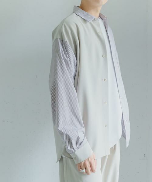 SENSE OF PLACE by URBAN RESEARCH / センスオブプレイス バイ アーバンリサーチ シャツ・ブラウス | ストライプブロックドシャツ | 詳細30