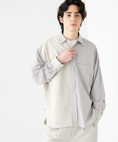 SENSE OF PLACE by URBAN RESEARCH / センスオブプレイス バイ アーバンリサーチ シャツ・ブラウス | ストライプブロックドシャツ | 詳細23