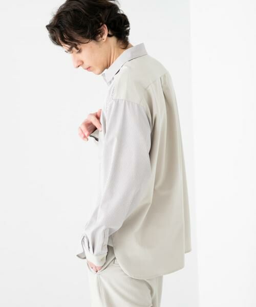 SENSE OF PLACE by URBAN RESEARCH / センスオブプレイス バイ アーバンリサーチ シャツ・ブラウス | ストライプブロックドシャツ | 詳細25