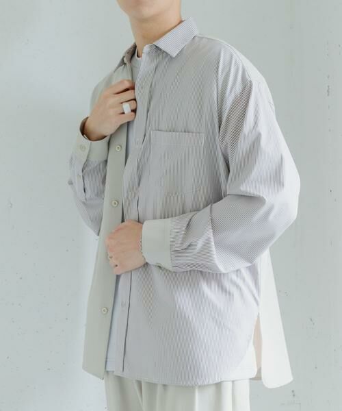 SENSE OF PLACE by URBAN RESEARCH / センスオブプレイス バイ アーバンリサーチ シャツ・ブラウス | ストライプブロックドシャツ | 詳細28