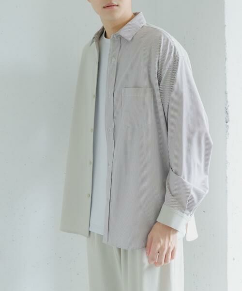 SENSE OF PLACE by URBAN RESEARCH / センスオブプレイス バイ アーバンリサーチ シャツ・ブラウス | ストライプブロックドシャツ | 詳細29