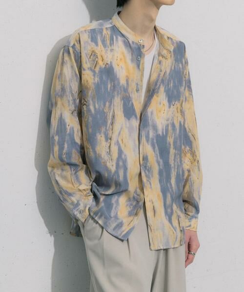 SENSE OF PLACE by URBAN RESEARCH / センスオブプレイス バイ アーバンリサーチ シャツ・ブラウス | マーブルプリントバンドカラーシャツ | 詳細11