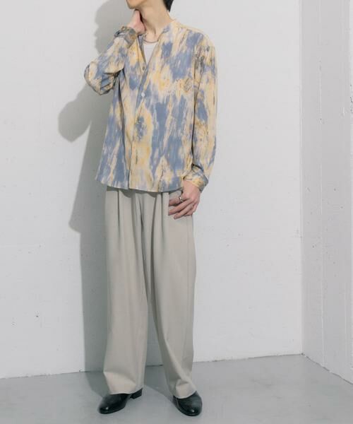 SENSE OF PLACE by URBAN RESEARCH / センスオブプレイス バイ アーバンリサーチ シャツ・ブラウス | マーブルプリントバンドカラーシャツ | 詳細15
