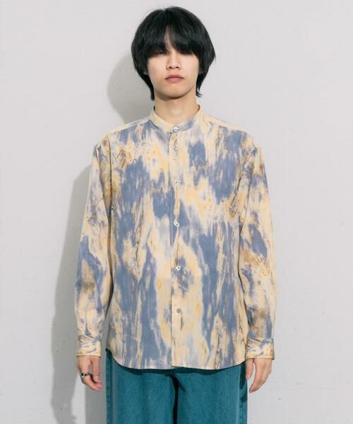 SENSE OF PLACE by URBAN RESEARCH / センスオブプレイス バイ アーバンリサーチ シャツ・ブラウス | マーブルプリントバンドカラーシャツ | 詳細17