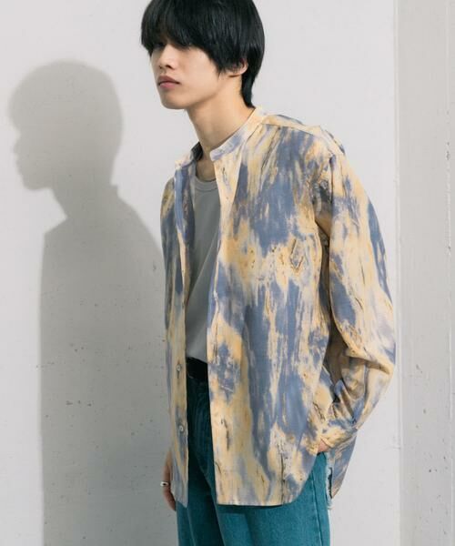 SENSE OF PLACE by URBAN RESEARCH / センスオブプレイス バイ アーバンリサーチ シャツ・ブラウス | マーブルプリントバンドカラーシャツ | 詳細3
