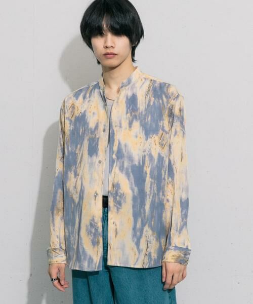 SENSE OF PLACE by URBAN RESEARCH / センスオブプレイス バイ アーバンリサーチ シャツ・ブラウス | マーブルプリントバンドカラーシャツ | 詳細4