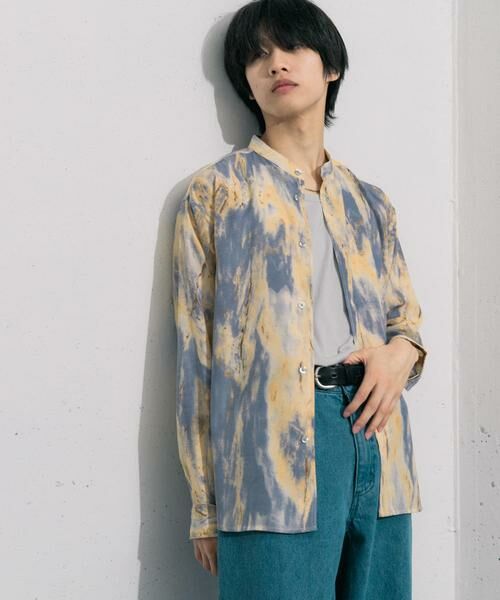 SENSE OF PLACE by URBAN RESEARCH / センスオブプレイス バイ アーバンリサーチ シャツ・ブラウス | マーブルプリントバンドカラーシャツ | 詳細6