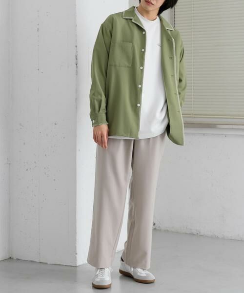 SENSE OF PLACE by URBAN RESEARCH / センスオブプレイス バイ アーバンリサーチ シャツ・ブラウス | 『イージーケア』『つぐ吉×SOP』ブランケットステッチオープンカラーシャツ | 詳細19