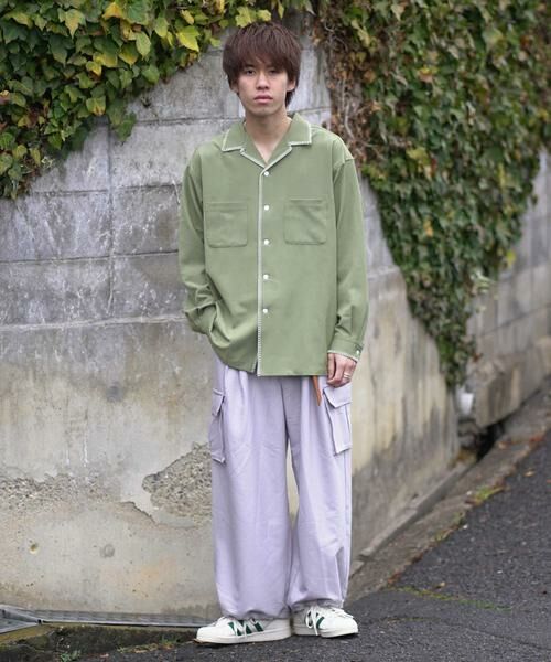 SENSE OF PLACE by URBAN RESEARCH / センスオブプレイス バイ アーバンリサーチ シャツ・ブラウス | 『イージーケア』『つぐ吉×SOP』ブランケットステッチオープンカラーシャツ | 詳細5