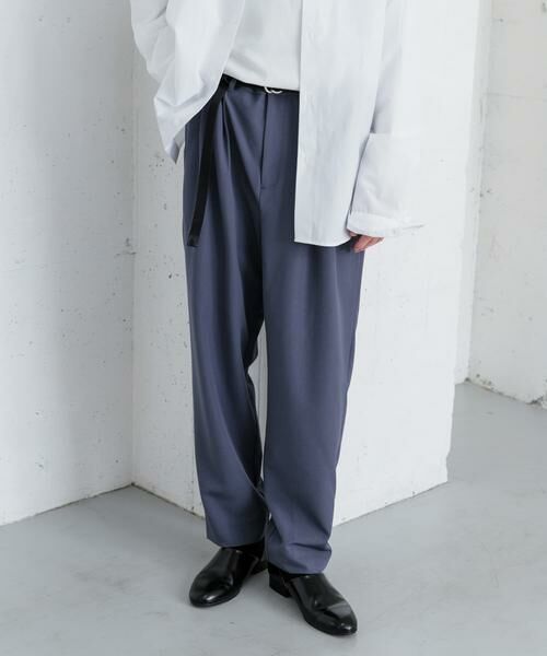 SENSE OF PLACE by URBAN RESEARCH / センスオブプレイス バイ アーバンリサーチ その他パンツ | 『イージーケア』ダブルタックテーパードパンツ | 詳細1
