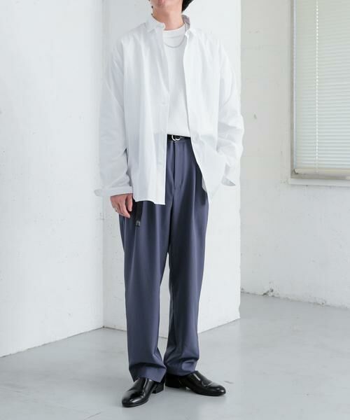 SENSE OF PLACE by URBAN RESEARCH / センスオブプレイス バイ アーバンリサーチ その他パンツ | 『イージーケア』ダブルタックテーパードパンツ | 詳細4