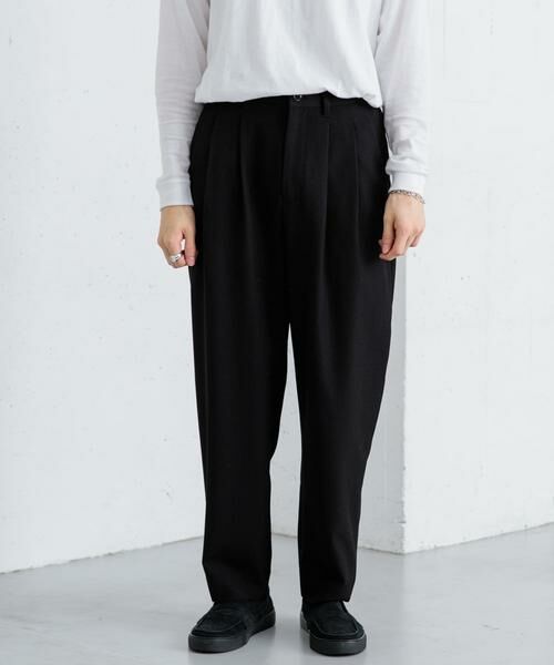 SENSE OF PLACE by URBAN RESEARCH / センスオブプレイス バイ アーバンリサーチ その他パンツ | 『イージーケア』ダブルタックテーパードパンツ | 詳細20