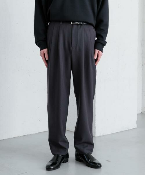 SENSE OF PLACE by URBAN RESEARCH / センスオブプレイス バイ アーバンリサーチ その他パンツ | 『イージーケア』ダブルタックテーパードパンツ | 詳細25