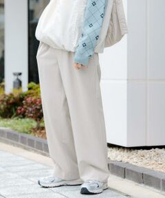 SENSE OF PLACE by URBAN RESEARCH / センスオブプレイス バイ アーバンリサーチ その他パンツ | 『イージーケア』ダブルタックワイドパンツ