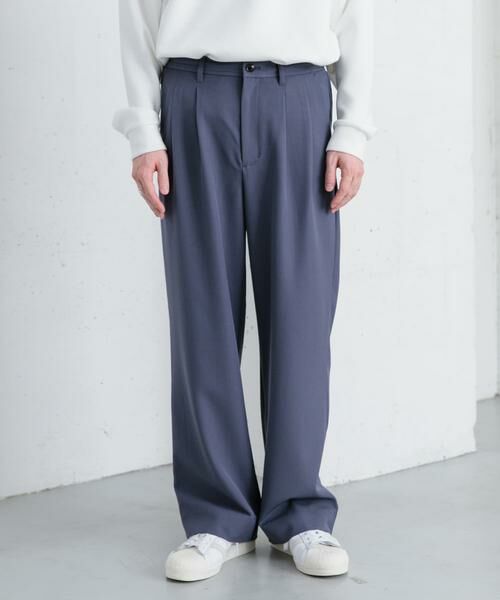 SENSE OF PLACE by URBAN RESEARCH / センスオブプレイス バイ アーバンリサーチ その他パンツ | 『イージーケア』ダブルタックワイドパンツ | 詳細24
