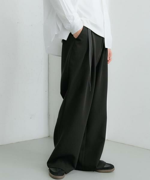 SENSE OF PLACE by URBAN RESEARCH / センスオブプレイス バイ アーバンリサーチ その他パンツ | インバーテッドタックスラックス(ブラック)