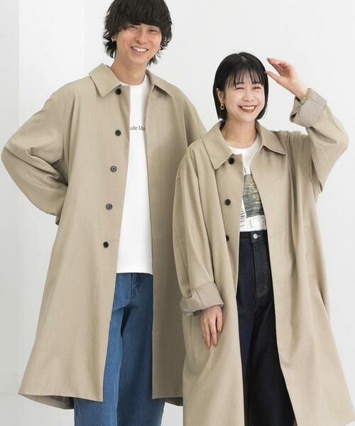 SENSE OF PLACE by URBAN RESEARCH / センスオブプレイス バイ アーバンリサーチ ステンカラーコート | 『ユニセックス』ステンカラーコート(ベージュ)