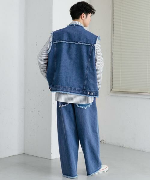 SENSE OF PLACE by URBAN RESEARCH / センスオブプレイス バイ アーバンリサーチ Gジャン・デニムジャケット | デニムフリンジベスト | 詳細10