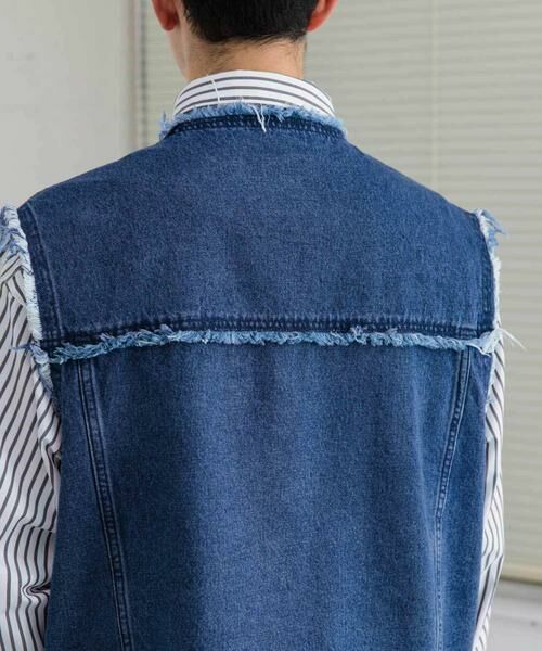 SENSE OF PLACE by URBAN RESEARCH / センスオブプレイス バイ アーバンリサーチ Gジャン・デニムジャケット | デニムフリンジベスト | 詳細15