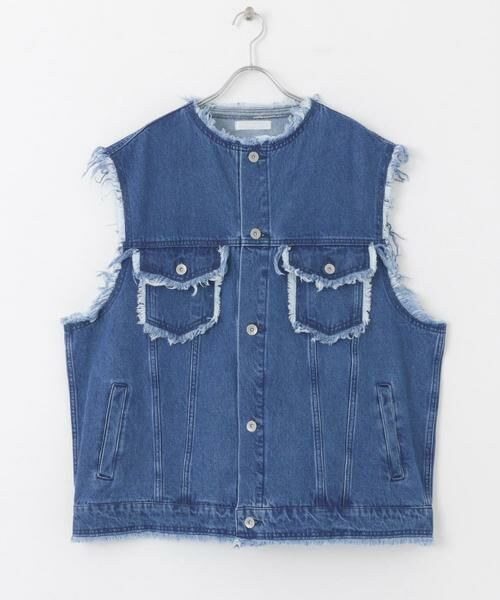 SENSE OF PLACE by URBAN RESEARCH / センスオブプレイス バイ アーバンリサーチ Gジャン・デニムジャケット | デニムフリンジベスト | 詳細16