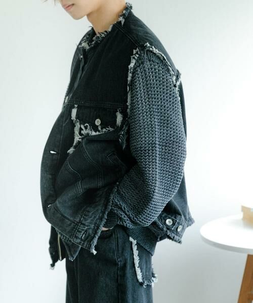 SENSE OF PLACE by URBAN RESEARCH / センスオブプレイス バイ アーバンリサーチ Gジャン・デニムジャケット | デニムフリンジベスト | 詳細29
