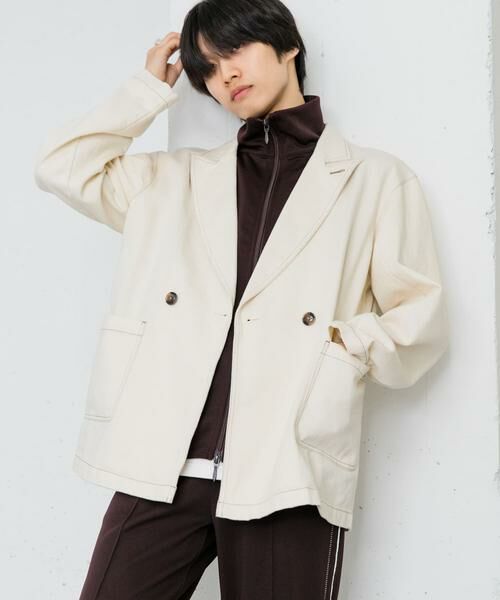 SENSE OF PLACE by URBAN RESEARCH / センスオブプレイス バイ アーバンリサーチ その他アウター | カツラギステッチアウトルーズジャケット | 詳細3