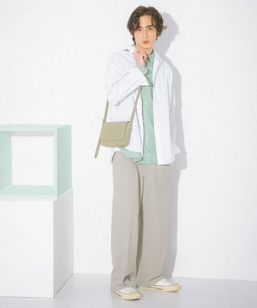 SENSE OF PLACE by URBAN RESEARCH / センスオブプレイス バイ アーバンリサーチ ショルダーバッグ | フェイクレザースクエアフラップショルダー | 詳細1