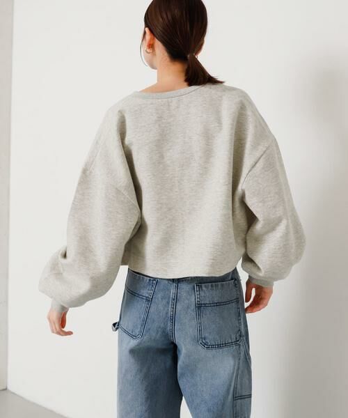 SENSE OF PLACE by URBAN RESEARCH / センスオブプレイス バイ アーバンリサーチ スウェット | ボリュームスリーブクロップドトップ | 詳細8