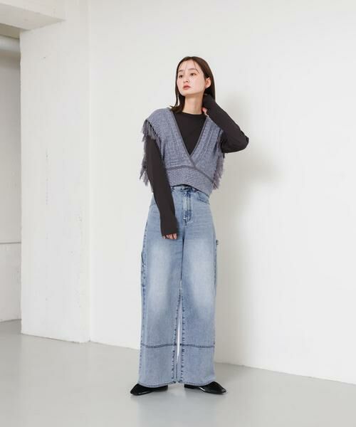 SENSE OF PLACE by URBAN RESEARCH / センスオブプレイス バイ アーバンリサーチ ベスト | フリンジニットベスト | 詳細10