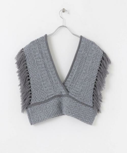 SENSE OF PLACE by URBAN RESEARCH / センスオブプレイス バイ アーバンリサーチ ベスト | フリンジニットベスト | 詳細13